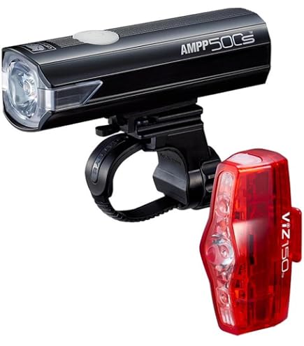 CatEye Bike Lights Set - 400 Lumen LED Front Bicycle Light Front